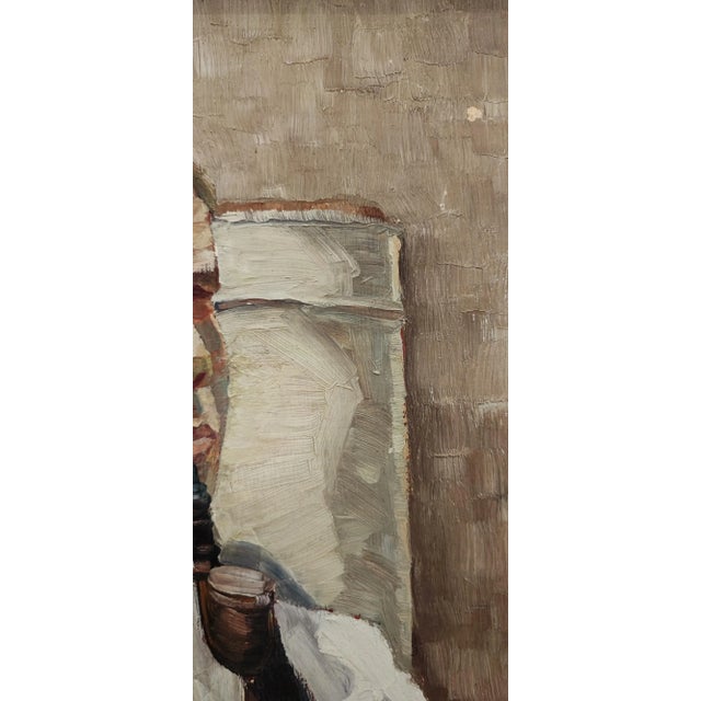 G. Baur, Berger des Alpes et sa pipe, Oil on Wood, Framed For Sale - Image 10 of 11