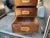 Vintage Sligh Furniture Leather Top Mid Century Modern Campaign Executive Desk For Sale - Image 16 of 17