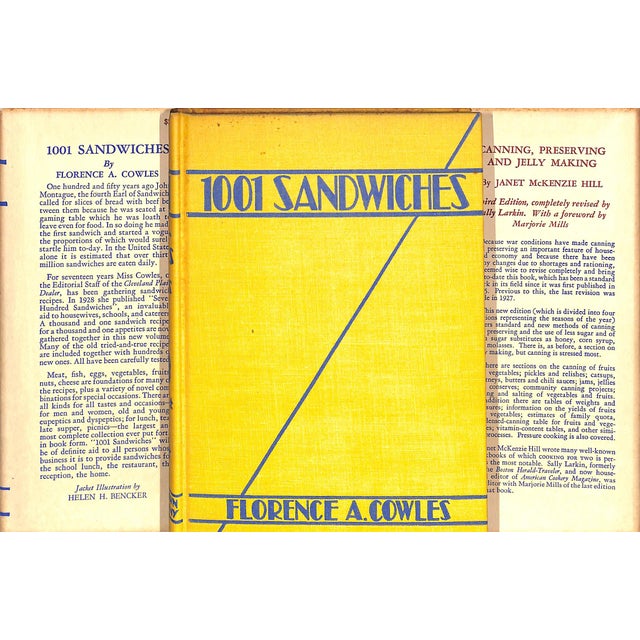 Traditional "1001 Sandwiches" 1944 Cowles, Florence A. [Compiled By] For Sale - Image 3 of 8