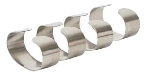 Stainless Steel Napkin Rings by Svend Jensen for MoMa, 1970s, Set of 4