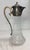 Silver Antique 1800's Ornate Silverplate Etched Crystal Glass Wine Claret Decanter WMF For Sale - Image 8 of 16