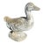 Cast Stone Duck Painted Garden Ornament For Sale