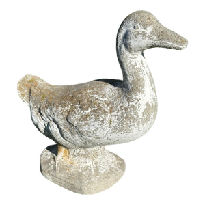Cast Stone Duck Painted Garden Ornament
