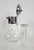 1950s Italian Hand-Blown Glass and Silver-Plated Pitcher with Ice Insert, 1950s For Sale - Image 5 of 10