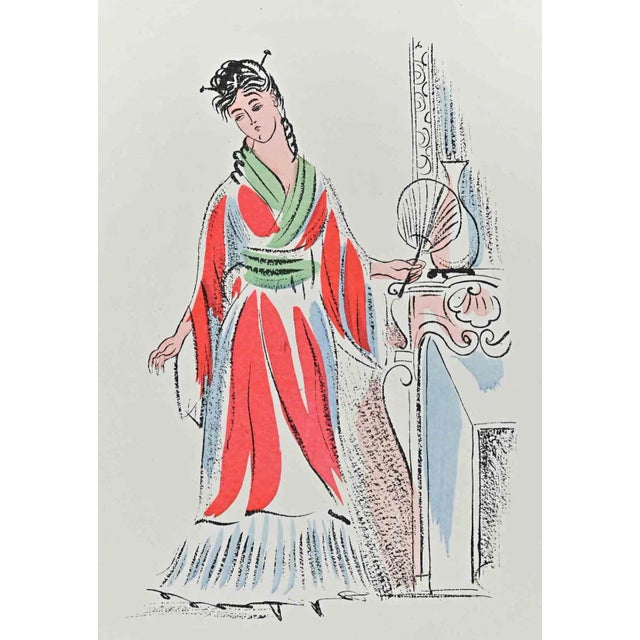 Raoul Dufy, Eventail, 1920s, Lithograph For Sale