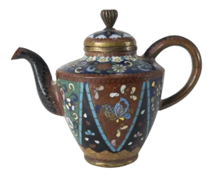 Miniature Japanese Cloisonne Enamel Teapot