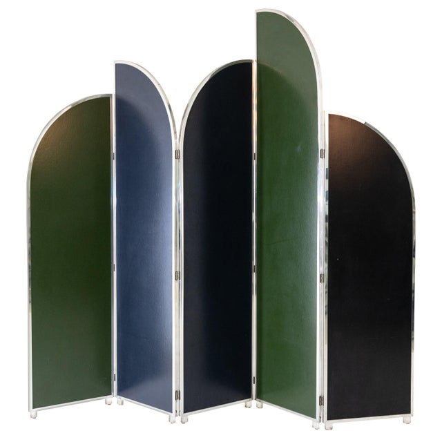 1970s Colorful Modernist Folding Screen by Sandro Petti For Sale - Image 16 of 18