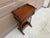 Wood Mid-20th Century Brandt Walnut Faux Bamboo Side Table With Drawer & Magazine Rack For Sale - Image 7 of 17