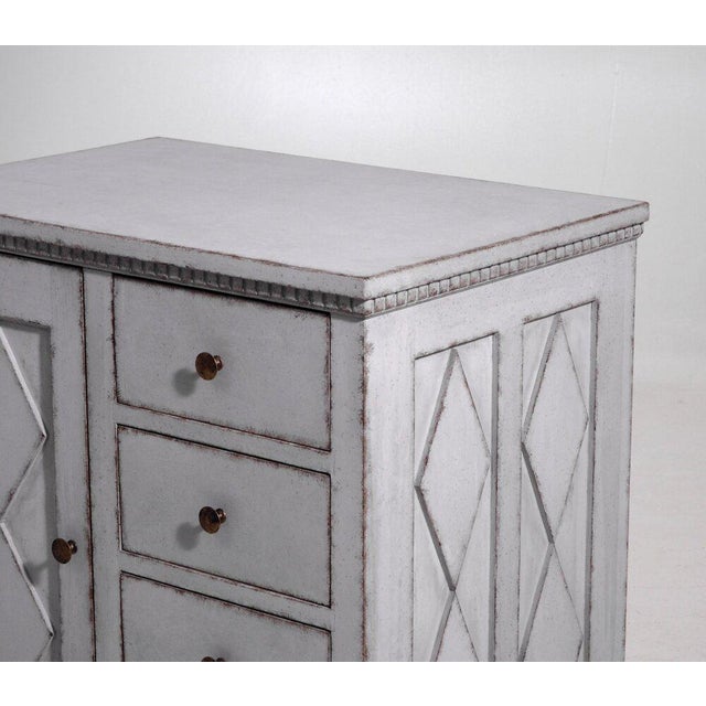 19th Century 19th Century Swedish Desk with 4 Drawers and Door For Sale - Image 5 of 6