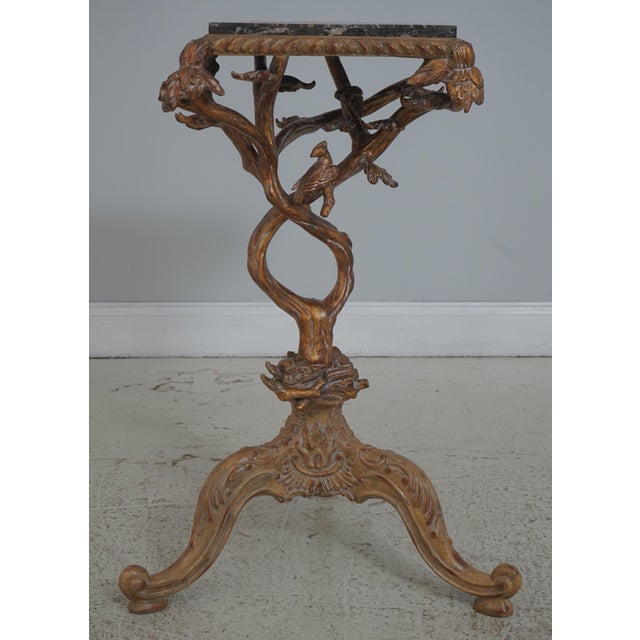 Maitland - Smith Pair Maitland Smith Faux Branch Form Marble Top Pedestals For Sale - Image 4 of 15