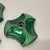 Sputnik Green Ceramic Wall Lights attributed to Pan Ceramics, Germany, 1970s, Set of 3 For Sale - Image 12 of 16