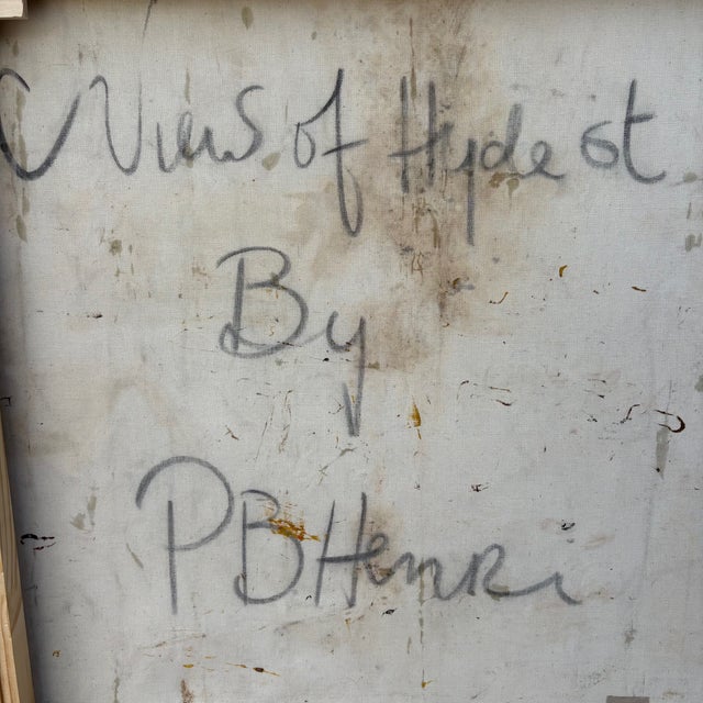 1960s Paul Blaine Henrie “Views of Hyde St” Large Mid-Century Oil Painting For Sale - Image 14 of 16