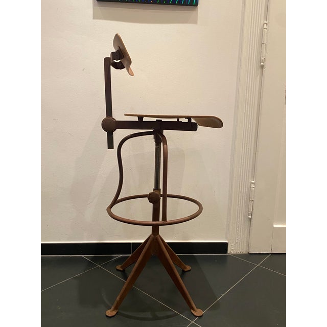 1940s Vintage French Desk Chair by Jean Prouvé, 1940 For Sale - Image 5 of 18