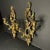 French Hollywood Regency Style Syroco Gold Double Armed Sconces- a Pair For Sale - Image 3 of 7