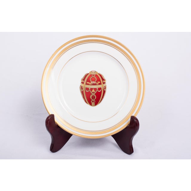 Art Deco Limoges Fabergé Dessert or Salad Plates - Set of 8 For Sale - Image 3 of 15