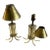 1970s Lucite Entrance Table Lamps - a Pair For Sale