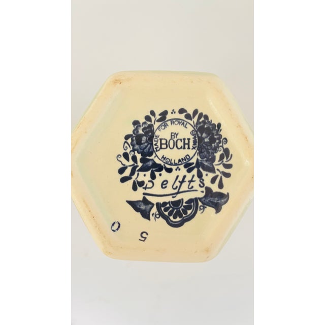 Antique Delft Table Lamp For Sale - Image 4 of 7