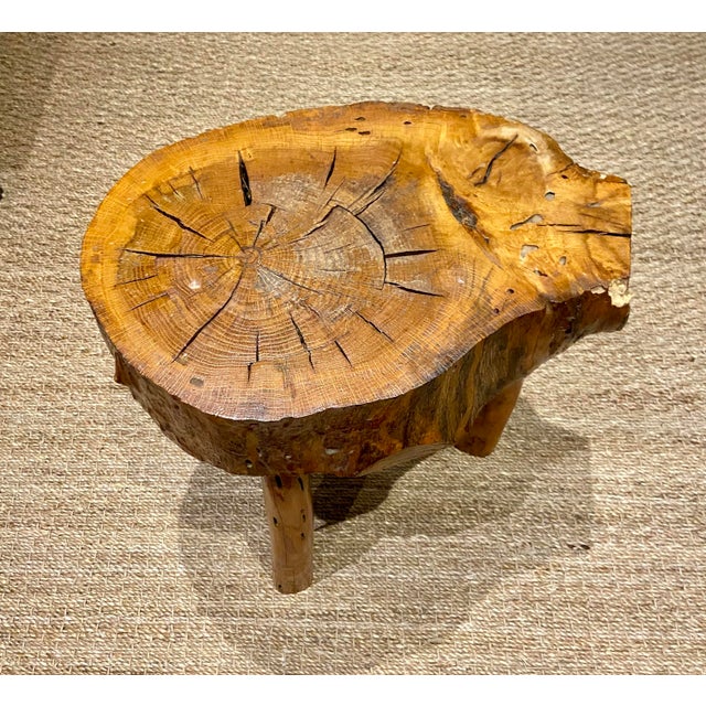 1970s Vintage Sculptural Wood Stools, 1970s, Set of 2 For Sale - Image 5 of 13