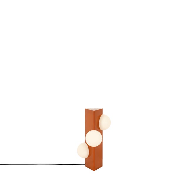 Small Sfera Orange Glaze Lamp from Pulpo, in New conditions. Designed from 2000 European Plug (up to 250V).