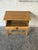 Wood Oak Side Table With Single Drawer Turned Legs and Metal Pull Accent Vintage 1970s For Sale - Image 7 of 10