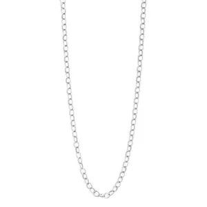 18 Karat White Gold Large Link Chain 20 Inch