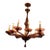 Mid 20th Century Gorgeous Deep Ameythest Murano Italian Glass Chandelier For Sale