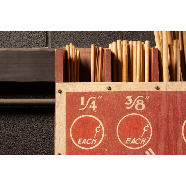 American Vintage "Master Dowels" Point-of-Sale Store Display For Sale - Image 3 of 8