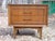Vintage Mid Century Modern Bassett Furniture Walnut Nightstand End Table, c. 1960's. Featuring 2 dovetailed drawers with...