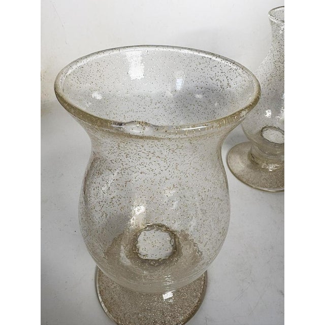Glass Bubble Glass Candleholders, France, 1970, Set of 2 For Sale - Image 7 of 9