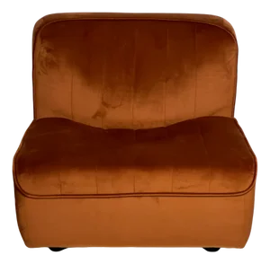Series 9000 Modules Orange Velvet Straight Seating by Tito Agnoli for Arflex, 1969