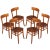 1950s Mid-Century Modern Chairs from ISA Bergamo, Set of 6 For Sale - Image 5 of 5