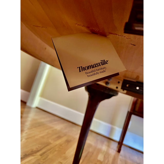 Wood 1980s Thomasville Fine Mahogany Woods Dining Dining Table For Sale - Image 7 of 7