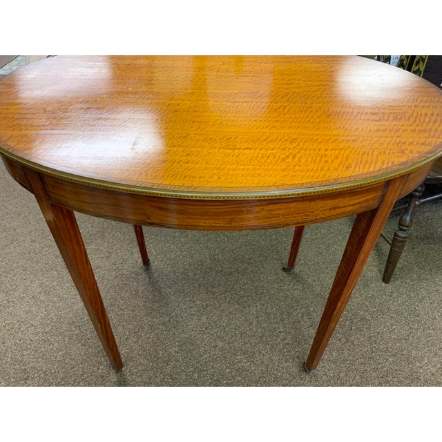 Early 20th Century Satinwood English Edwardian Table For Sale - Image 9 of 15