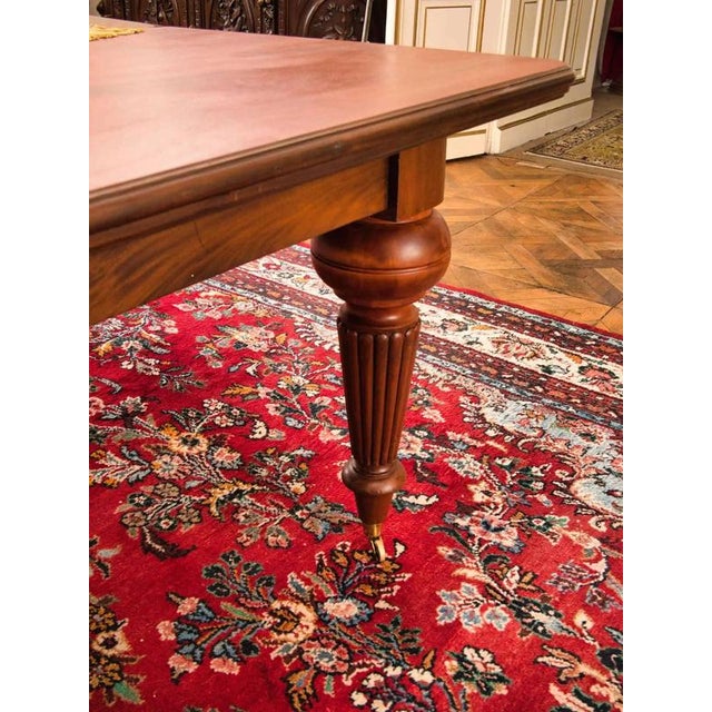2000 - 2009 Large Mahogany Dining Table For Sale - Image 5 of 13