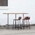 Rustic Matthew Izzo Home Rectangular Industrial Happy Hour Pub Table For Sale - Image 3 of 4