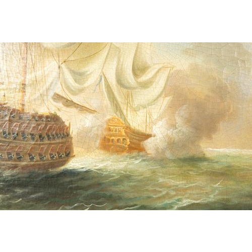 Unknown, Sailing Ship, Early 20th Century, Oil on Canvas, Framed For Sale - Image 6 of 16