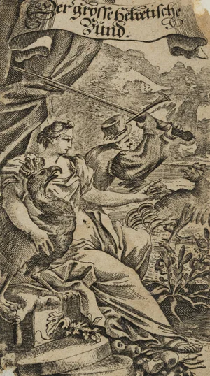 J. Meyer, Der grosse Helvetische Bund, 1690s, Etching