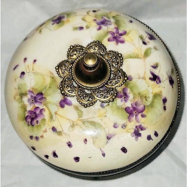 Renaissance Late 19th Century Limoges Covered Compote Jar For Sale - Image 3 of 7