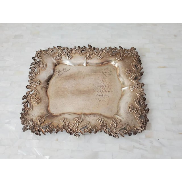 19th Century Redlich & Co Sterling Silver Tray For Sale - Image 11 of 11