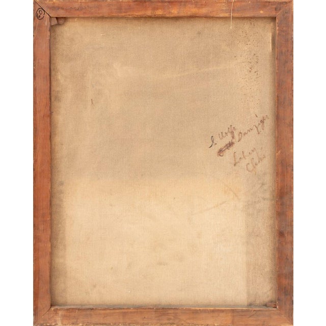 S. Wolfe Danziger Seated Semi-Nude Figure Oil For Sale - Image 4 of 6