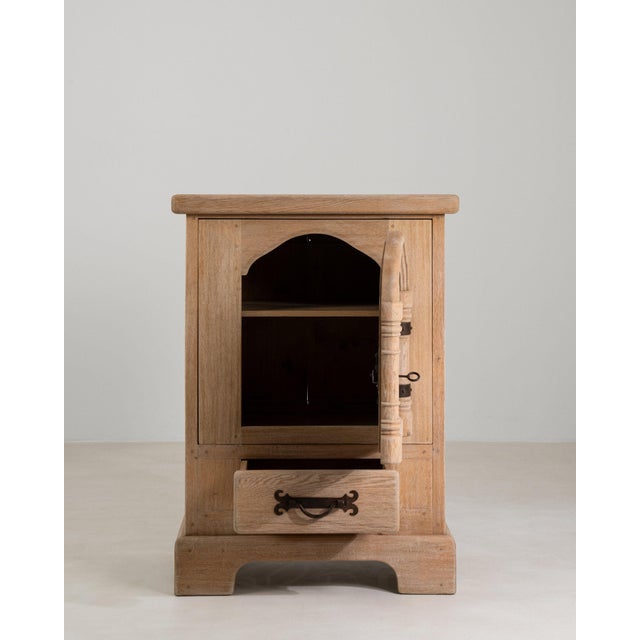 19th Century France Antique White Wood Storage Cabinets & Cupboards For Sale - Image 4 of 10