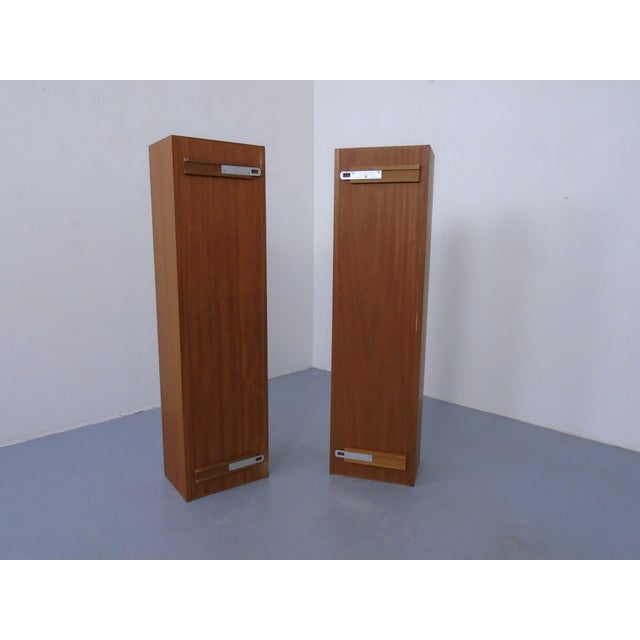 Large Minimalist Teak Wall Shelves, Germany, 1960s, Set of 2 For Sale - Image 4 of 13