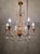 Genoese Chandelier in Gilded Wood and Crystals, 1950s For Sale - Image 6 of 9