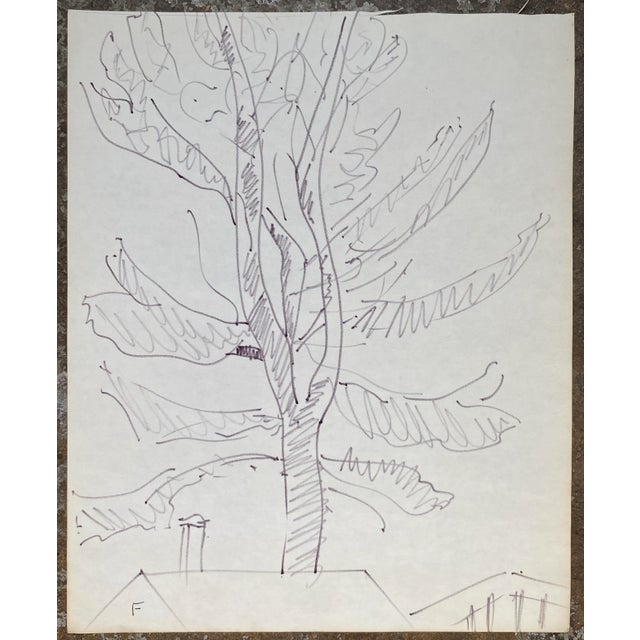 Drawing by Vermont artist Frank Wallace (1915/18-2003). Wallace was born in Toledo, Ohio and grew ip in Massachusetts...