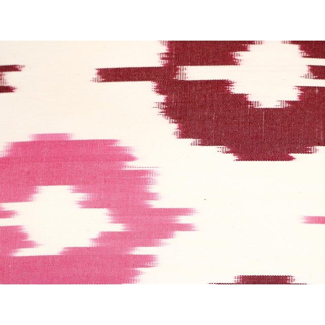 Handwoven Pink Ikat Pillow Cover For Sale - Image 4 of 7