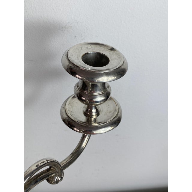Silver Silver-Plated Metal Candleholder from Christofle, France, 1890s For Sale - Image 8 of 18