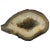 Agate Geode White and Brown Natural Sculpture For Sale - Image 9 of 9