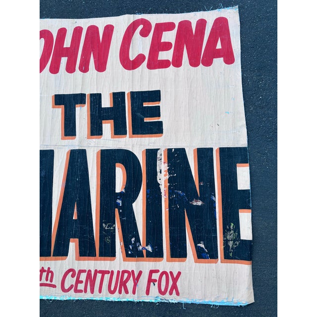 Huge Filipino Hand Painted John Cena the Marine Movie Poster For Sale - Image 4 of 9