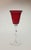 Mid century ruby red chalice vase goblet model number 6-re designed by Wayne Husted for Blenko art glass circa 1960's....