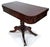 Antique American 19th C Regency Mahogany Flip Top Leather Game Table & Console For Sale - Image 4 of 18